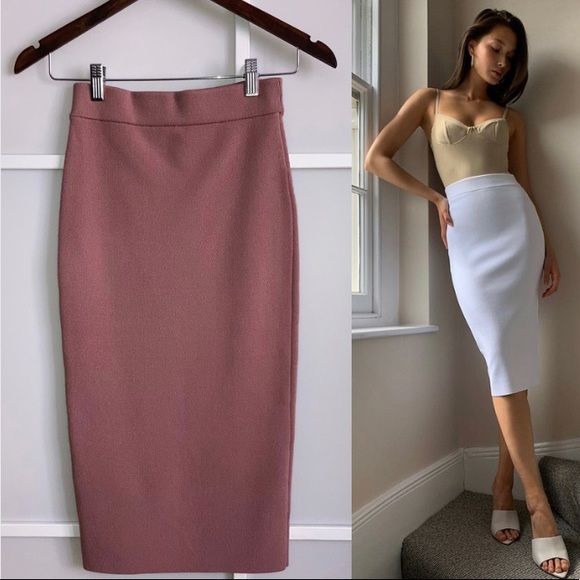 [Sold off app] Babaton Sculpt Knit Skirt - Picture 1 of 8